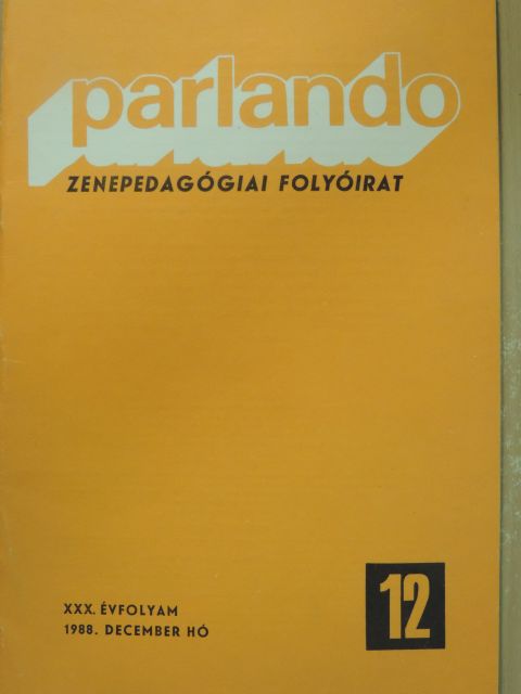 Bálint József - Parlando 1988. december [antikvár]