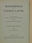 Fejér Lipót - Matematikai és Fizikai Lapok 1934. január-június [antikvár]