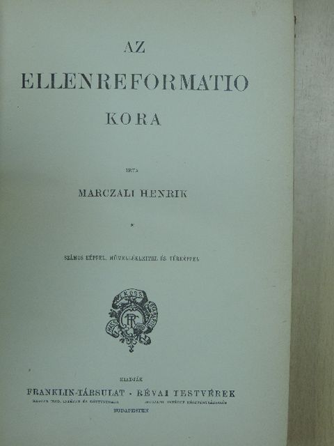 Marczali Henrik - Nagy Képes Világtörténet VIII. [antikvár]