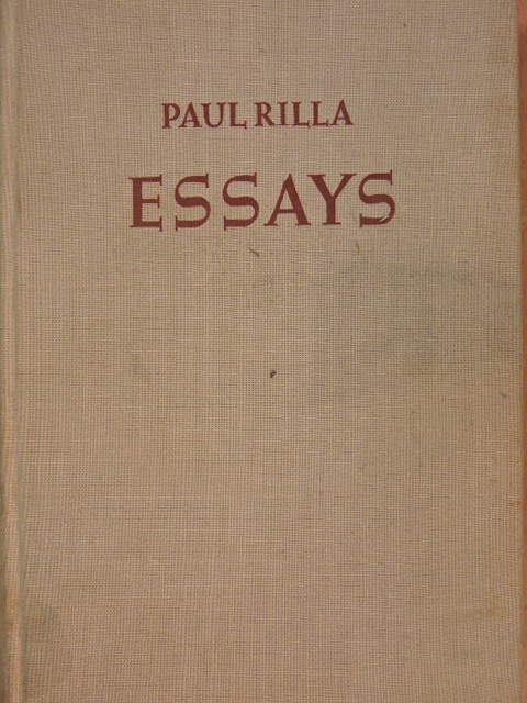 Paul Rilla - Essays [antikvár]