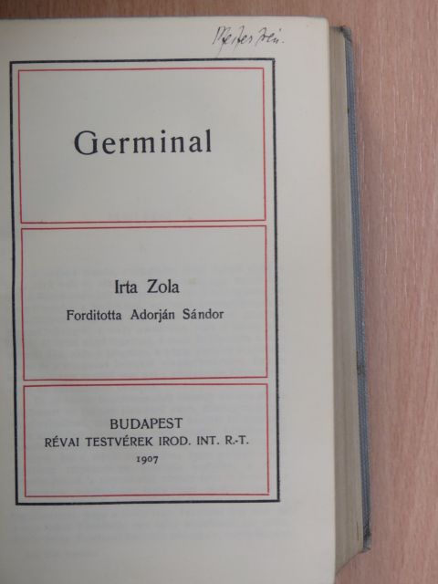 Émile Zola - Germinal [antikvár]