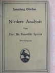 Prof. Dr. Benedikt Sporer - Niedere Analysis [antikvár]