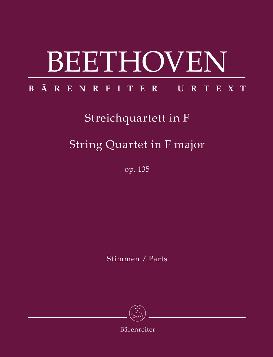 BEETHOVEN - STREICHQUARTETT IN F OP.135, STIMMEN
