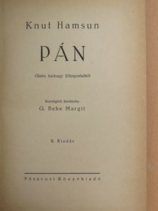 Knut Hamsun - Pán [antikvár]