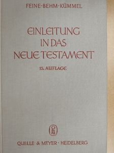 Einleitung in das Neue Testament [antikvár]