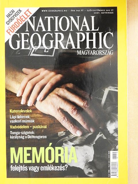 Babiczky Attila - National Geographic Magyarország 2007. november [antikvár]