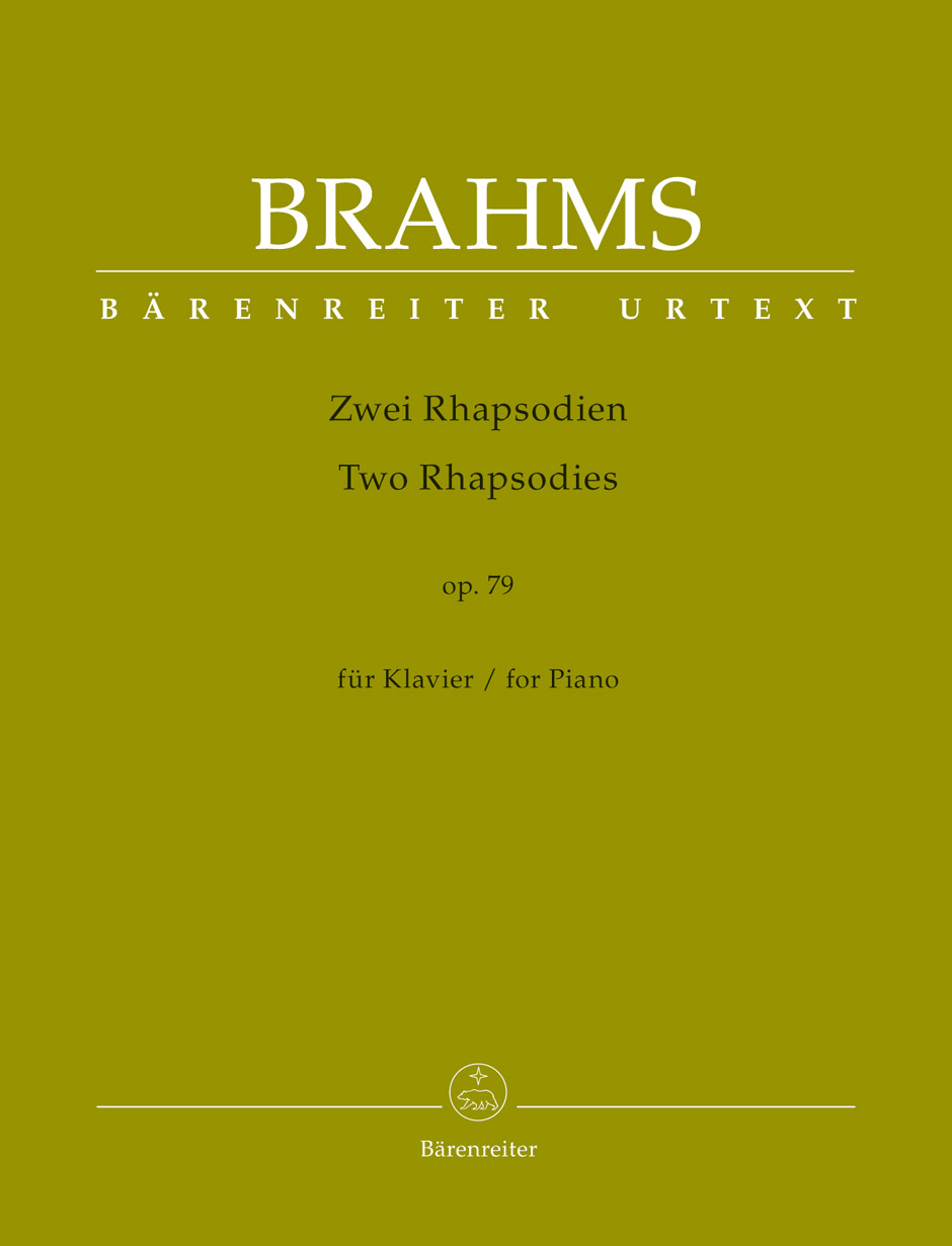 BRAHMS... - ZWEI RHAPSODIEN OP.79 FÜR KLAVIER