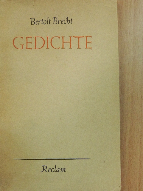 Bertolt Brecht - Gedichte [antikvár]