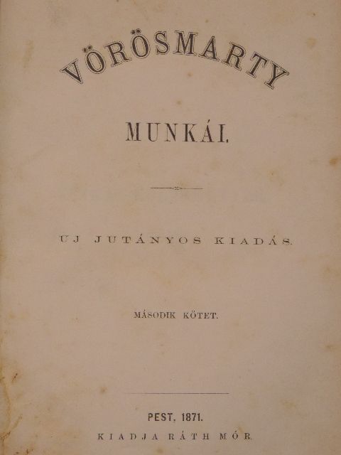 Vörösmarty Mihály - Vörösmarty munkái II. [antikvár]