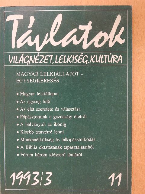 Balás Béla - Távlatok 1993/3. [antikvár]