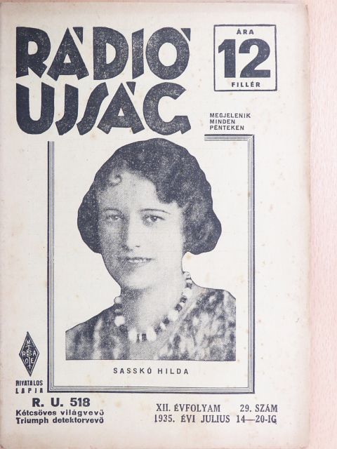 Farkas Imre - Rádió Ujság 1935. július 14-20. [antikvár]