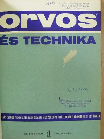 Dános Ottó - Orvos és technika 1973-1974. (nem teljes évfolyamok) [antikvár]