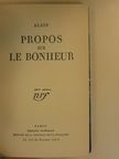 Alain - Propos sur le bonheur [antikvár]