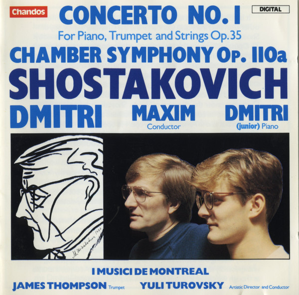 SHOSTAKOVICH - PIANO CONCERTO NO.1  CD TUROVSKY