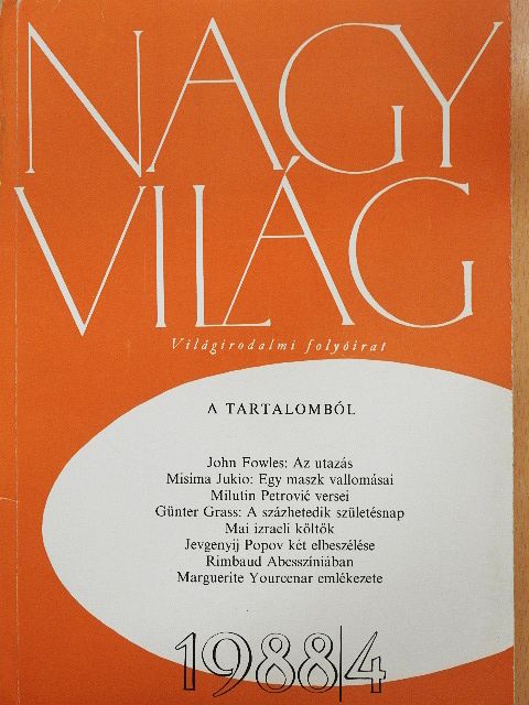 Alain Borer - Nagyvilág 1988. április [antikvár]