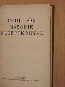 Kiefer Lenke - Az Uj Idők második receptkönyve [antikvár]