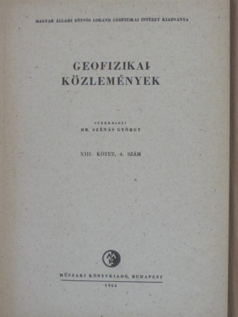 Ádám Antal - Geofizikai Közlemények 1964/4. [antikvár]
