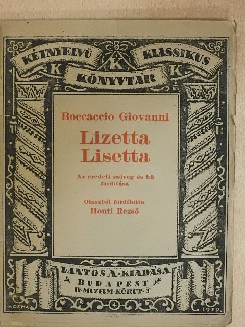Giovanni Boccaccio - Lizetta [antikvár]