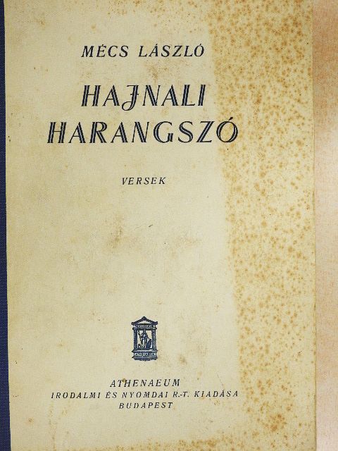 Mécs László - Hajnali harangszó [antikvár]