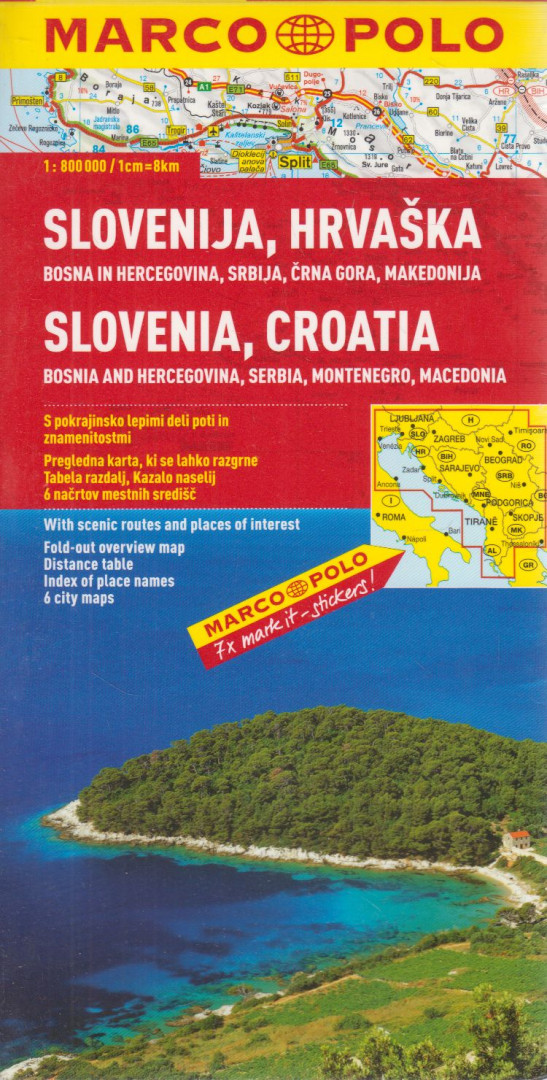 Slovenia, Croatia 1: 800 000 [antikvár]