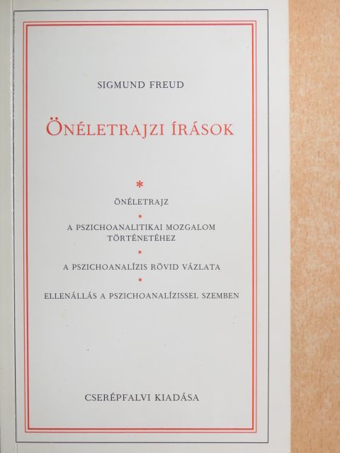 Sigmund Freud - Önéletrajzi írások  [antikvár]