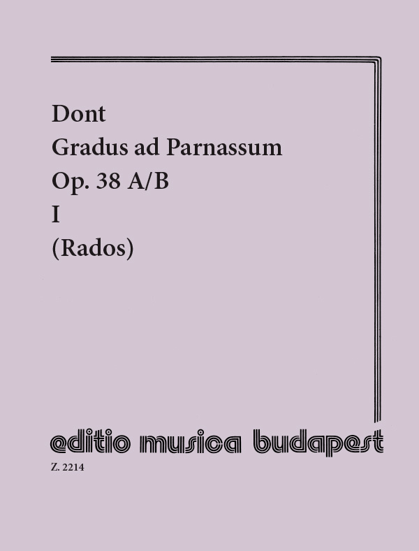 DONT,J. - GRADUS AD PARNASSUM OP.38 A/B II.GYAKORLATOK MÁSODIK HEGEDŰ KISÉRETTEL