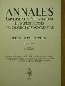 Á. Császár - Annales, Sectio Mathematica [antikvár]