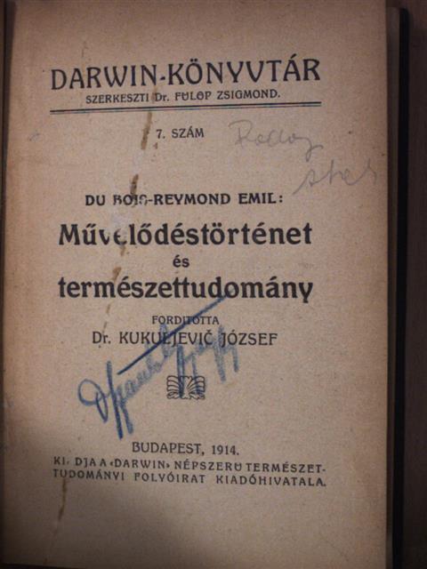 Ágost Weismann - Művelődéstörténet és természettudomány/A kétlábu/Az élet határai [antikvár]