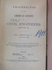 Proceedings of the American Society of Civil Engineers January 1911. [antikvár]