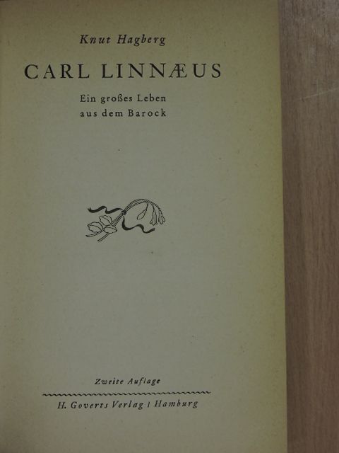 Knut Hagberg - Carl Linnaeus [antikvár]