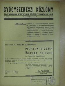 Dr. Fehér László - Gyógyszerészi Közlöny 1939. március 25. [antikvár]