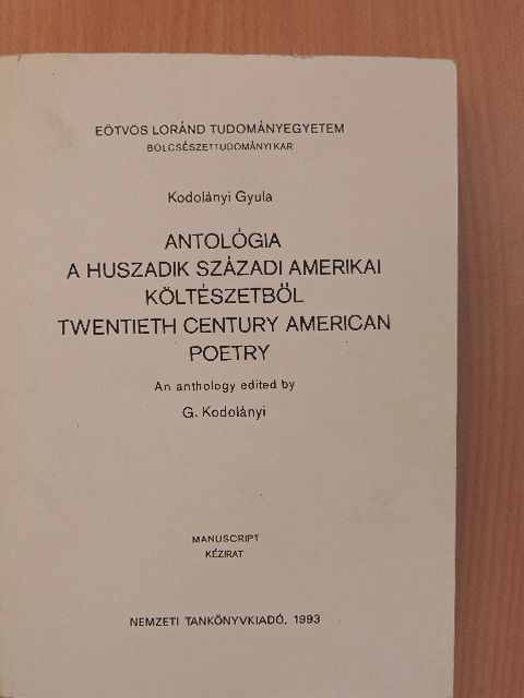 Gertrude Stein - Antológia a huszadik századi amerikai költészetből [antikvár]