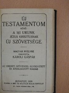 Új Testamentom/A zsoltárok könyve [antikvár]