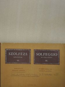 Agócsy László - Szolfézs III. [antikvár]