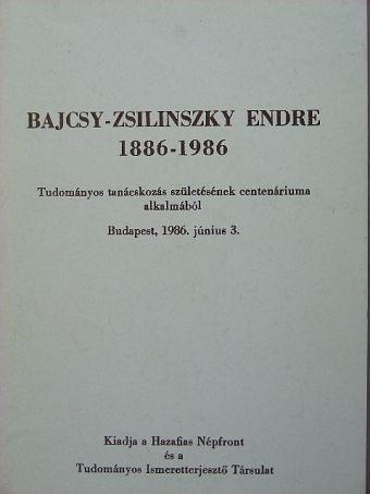 Barcs Sándor - Bajcsy-Zsilinszky Endre 1886-1986 [antikvár]