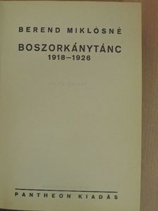 Berend Miklósné - Boszorkánytánc [antikvár]