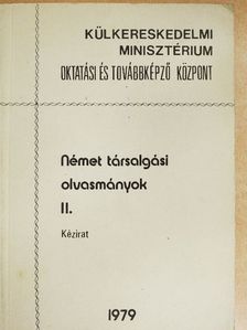Nagy Sándorné - Német társalgási olvasmányok II. [antikvár]