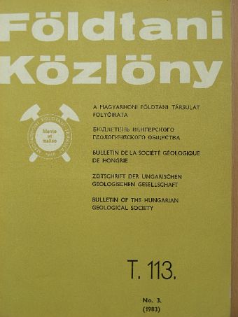 Brassói Fuchs H. - Földtani Közlöny 1983/3. [antikvár]