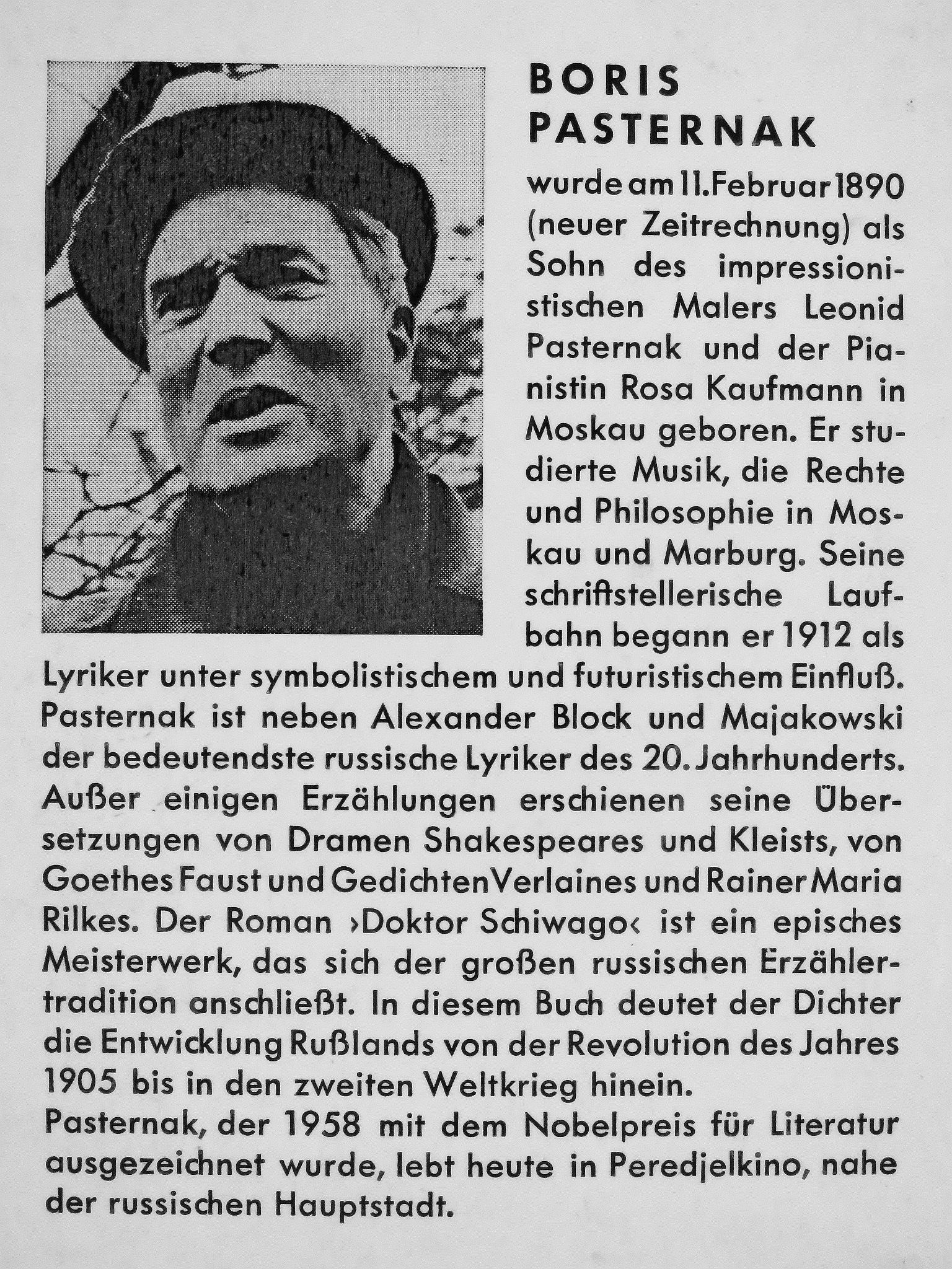 Boris Pasternak - Gedichte - Erzählungen - Sicheres Geleit [antikvár]