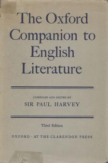 HARVEY, PAUL - The Oxford Companion to English Literature [antikvár]