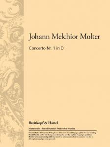 MOLTER, J.M. - CONCERTO NO.1 MWV IV,12 FOR SOLO TRUMPET, STRINGS & CONTINUO SCORE & PARTS
