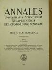Á. Császár - Annales, Sectio Mathematica [antikvár]