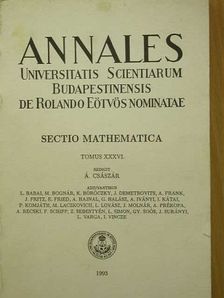 Á. Császár - Annales, Sectio Mathematica [antikvár]