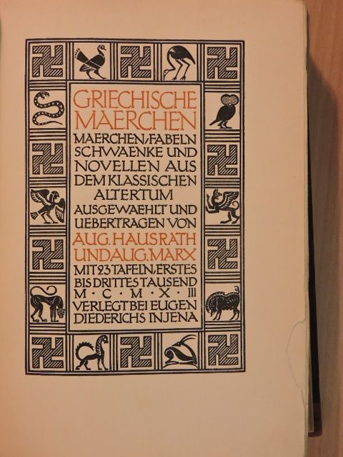 Griechische Maerchen [antikvár]