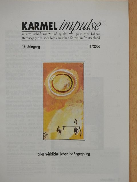 Edith Stein - Karmel impulse III/2006 [antikvár]