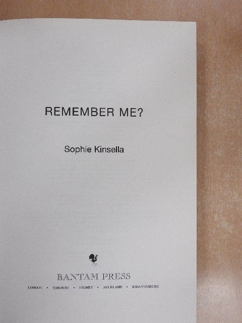 Sophie Kinsella - Remember me? [antikvár]