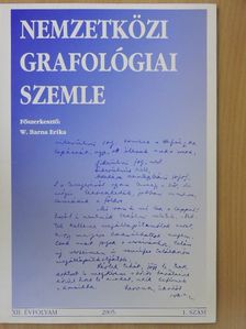 Anne-Marie Simond - Nemzetközi grafológiai szemle 2005/1. [antikvár]