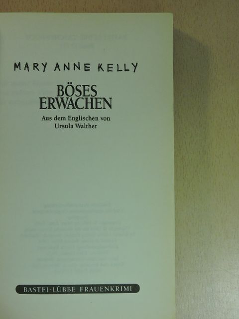 Mary Anne Kelly - Böses Erwachen [antikvár]