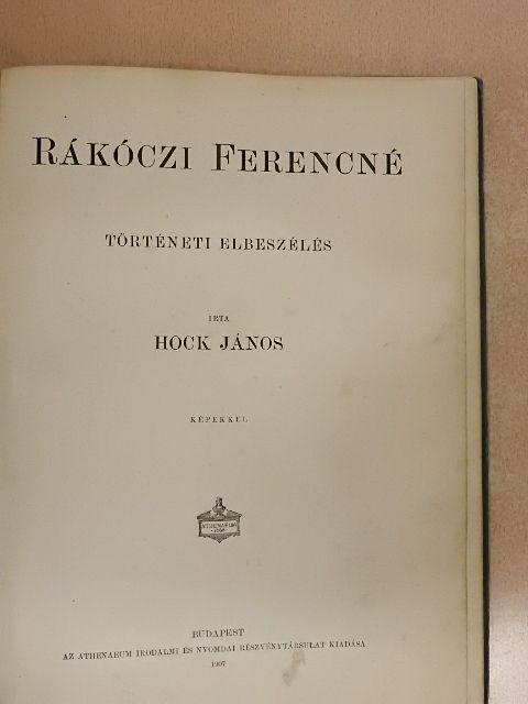 Hock János - Rákóczi Ferencné [antikvár]