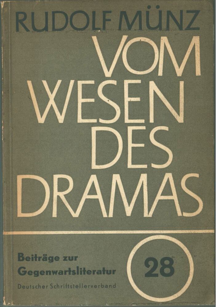 Münz, Rudolf - Vom Wesen des Dramas [antikvár]